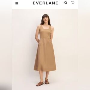 Everlane beige maxi dress, size S